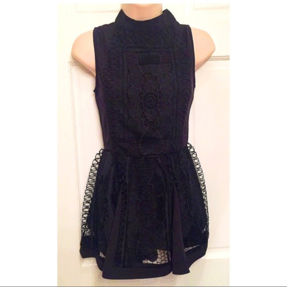 NWT Dygarni‎ Lace Black Sleeveless Dress